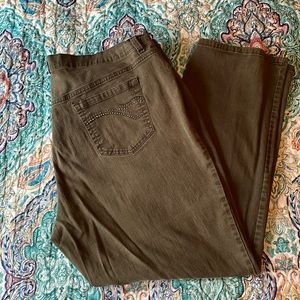 Olive 22W Average Jeans Gloria Vanderbilt Amanda EUC